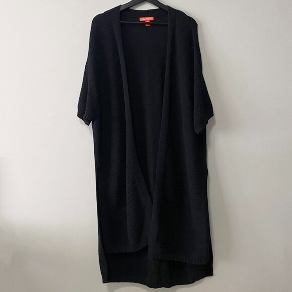 Joe Fresh 100% Cotton Open Front Textured Short Sleeve Cardigan - Picture 1 of 16